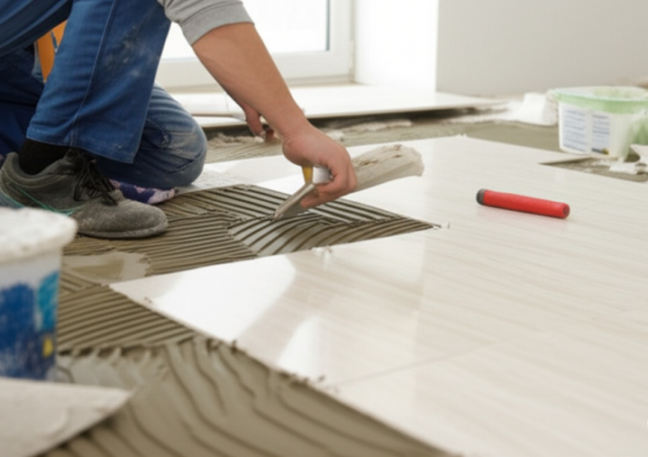 Revêtement de sol et de murs en carrelage Marignier